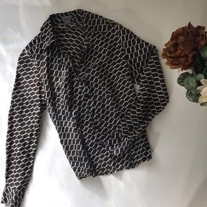 100% Silk Chain Blouse | Ann Taylor Petite